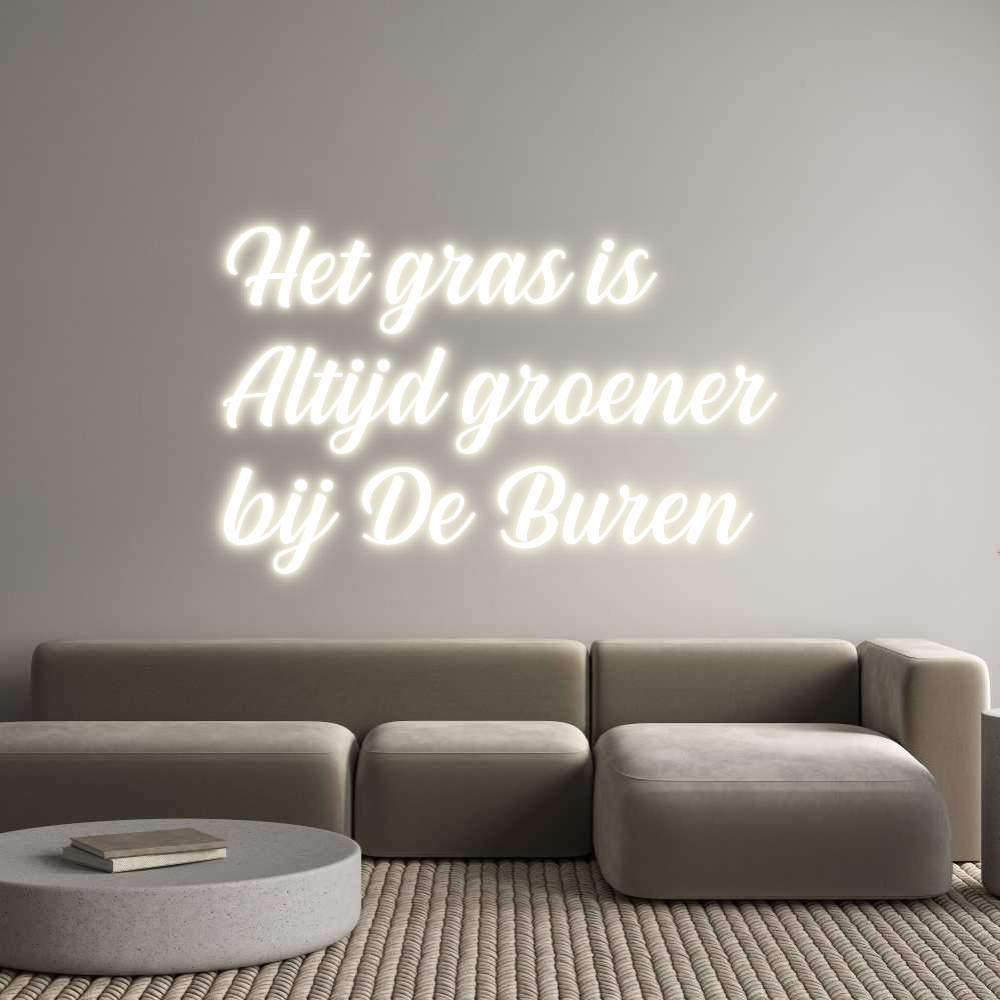 NEONSIGN: Het gras is
...