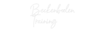 NEONSIGN: Beckenboden
...