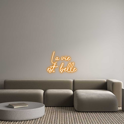 NEONSIGN: La vie 
est ...